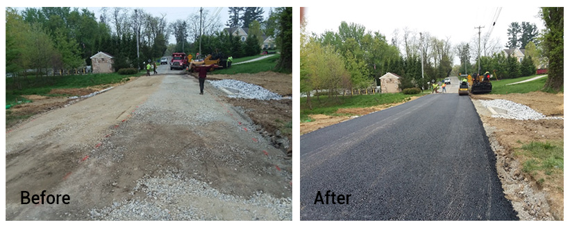 East Brandywine Township Before and After photo